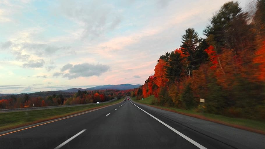 Road, Mountain, Fall, Landscape, Nature, summer, united states HD wallpaper
