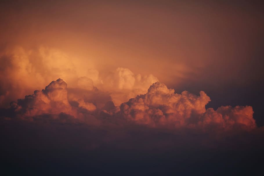 clouds in the sky, clouds during sunset, dark, moody, cloud - sky HD wallpaper