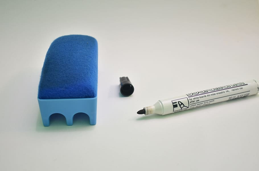 eraser, marker, education, office, school, stationery, supplies HD wallpaper