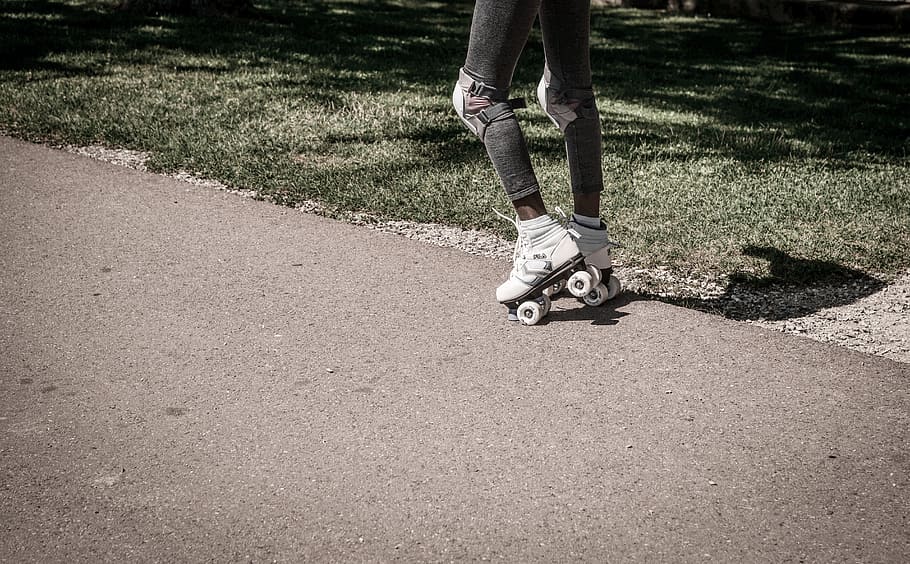 rollerskating, girl, young, active, skate, activity, lifestyle HD wallpaper