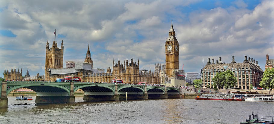 Big Ben, Westminster Abbey, London, houses of parliament, city