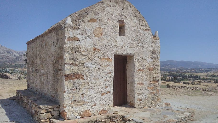 chapel, mediterranean, greece, architecture, mountain, cultures HD wallpaper