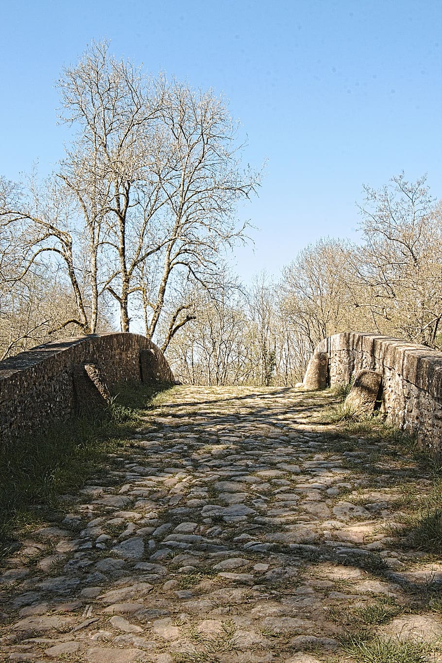 old bridge, river, cure, bridges, stone-perthuis, burgundy HD wallpaper