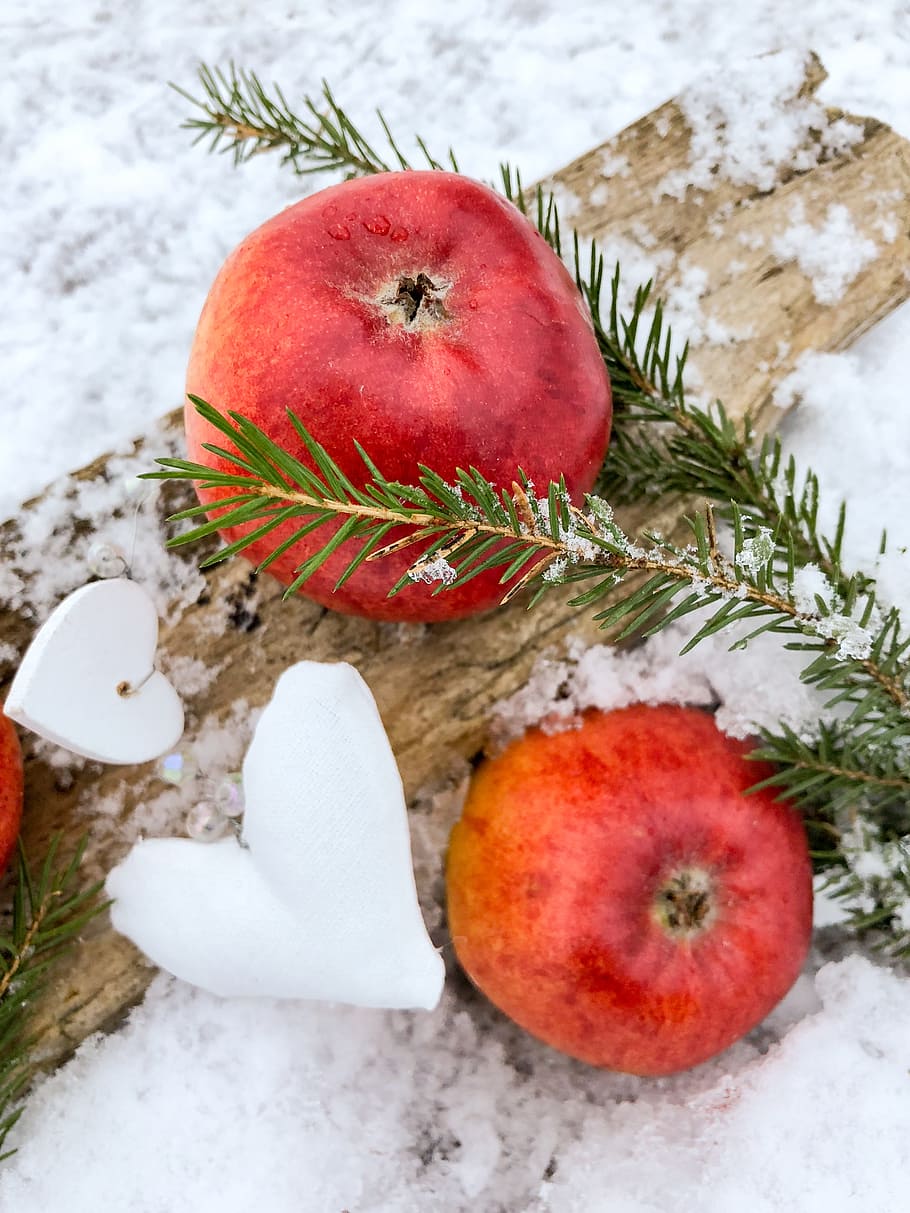apple, red apple, fruit, a delicious, healthy, food, winter HD wallpaper