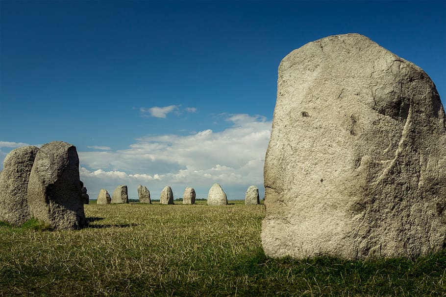 stonehenge, stones, sweden, lan, stone ship, sacred place, mythical