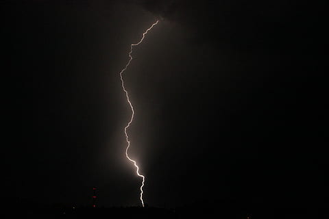 Lightning, Plasma, Clouds, storm, cloud cover, white, blue HD wallpaper