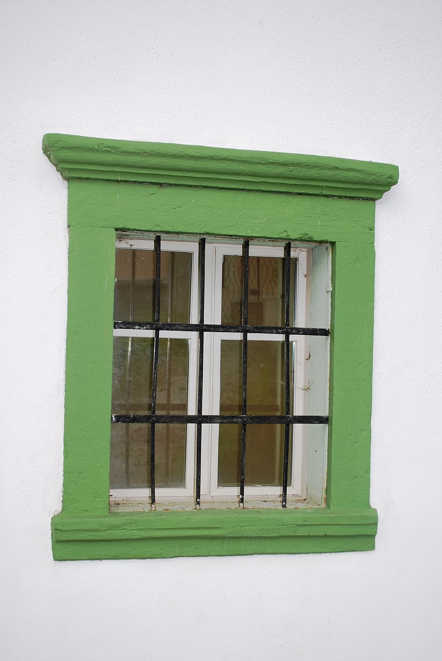 green, window, house, architecture, building, green color, built structure HD wallpaper