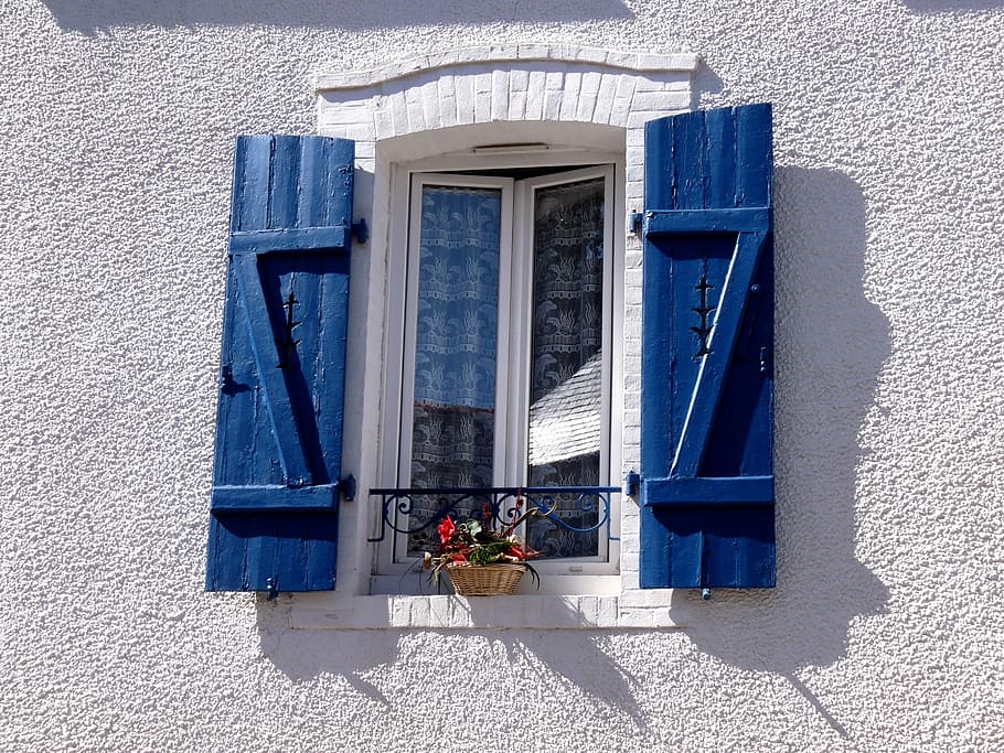 building, window, architecture, facade, home, glass, old window HD wallpaper