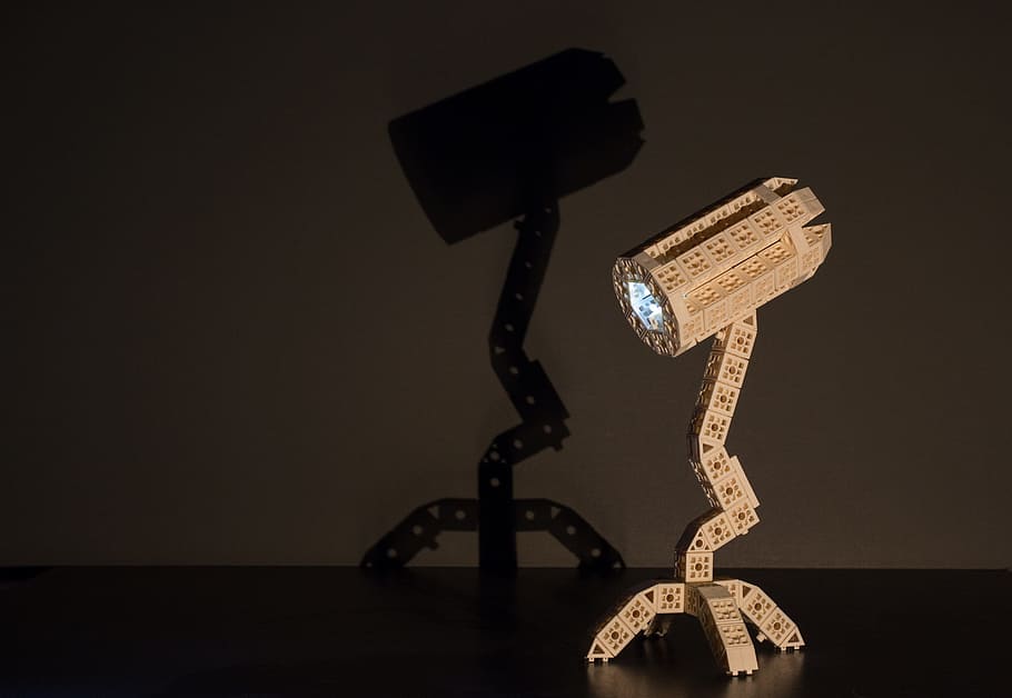 Light, Shadow, Lamps, Bionic, light and shadow, alien, building blocks HD wallpaper