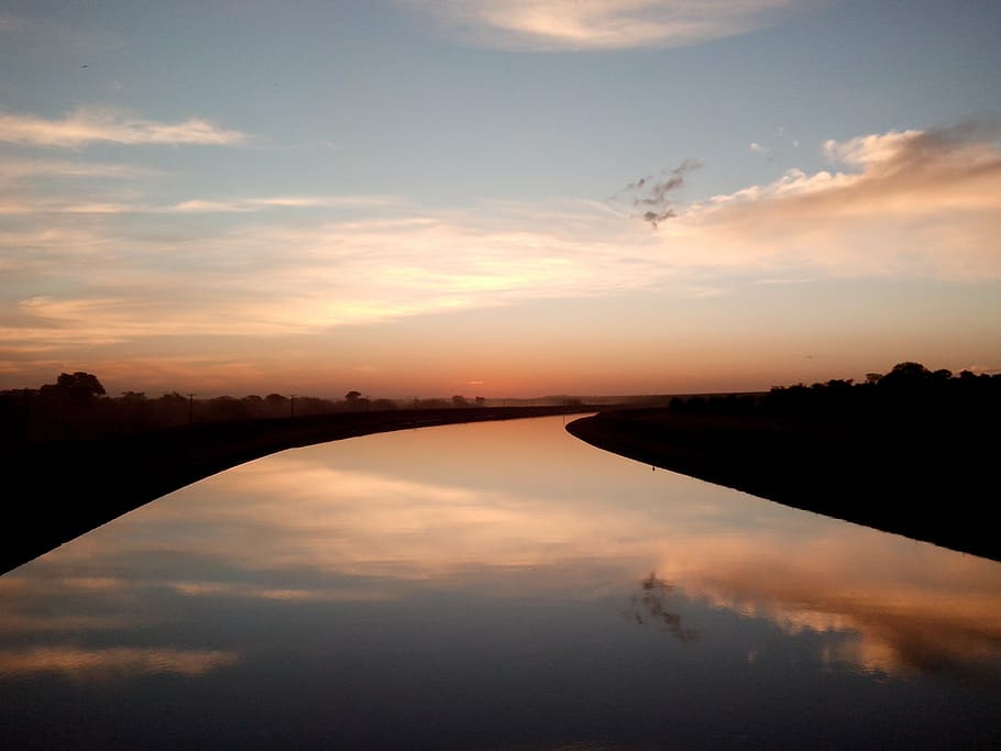 water, reflection, placidity, eventide, tranquility, reflection in the water HD wallpaper