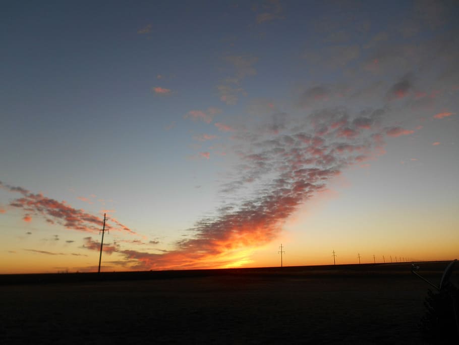 Sunset, Horizon, sky, nature, scenics, beauty in nature, no people HD wallpaper