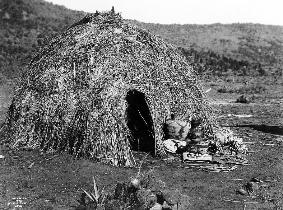 wigwam, indians, apache, residential structure, hats, aeta HD wallpaper