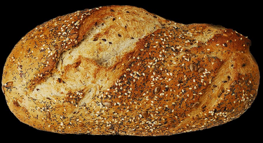 bread, grain bread, loaf of bread, crispy, baked, white bread pastries