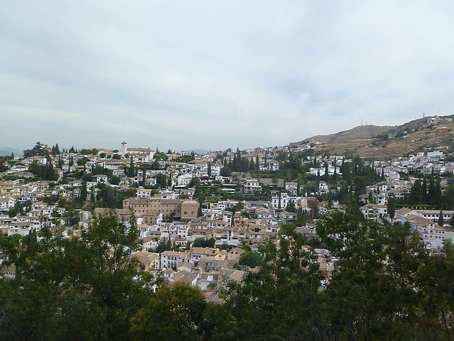 granada, city, spain, architecture, building exterior, built structure HD wallpaper