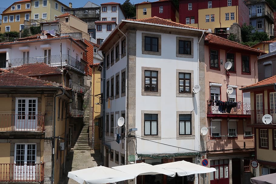 porto, building, facade, building exterior, architecture, built structure HD wallpaper