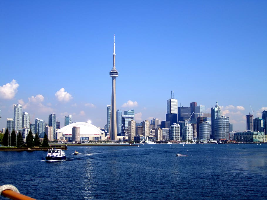 CN tower, Toronto, City, Skyline, urban skyline, cityscape HD wallpaper