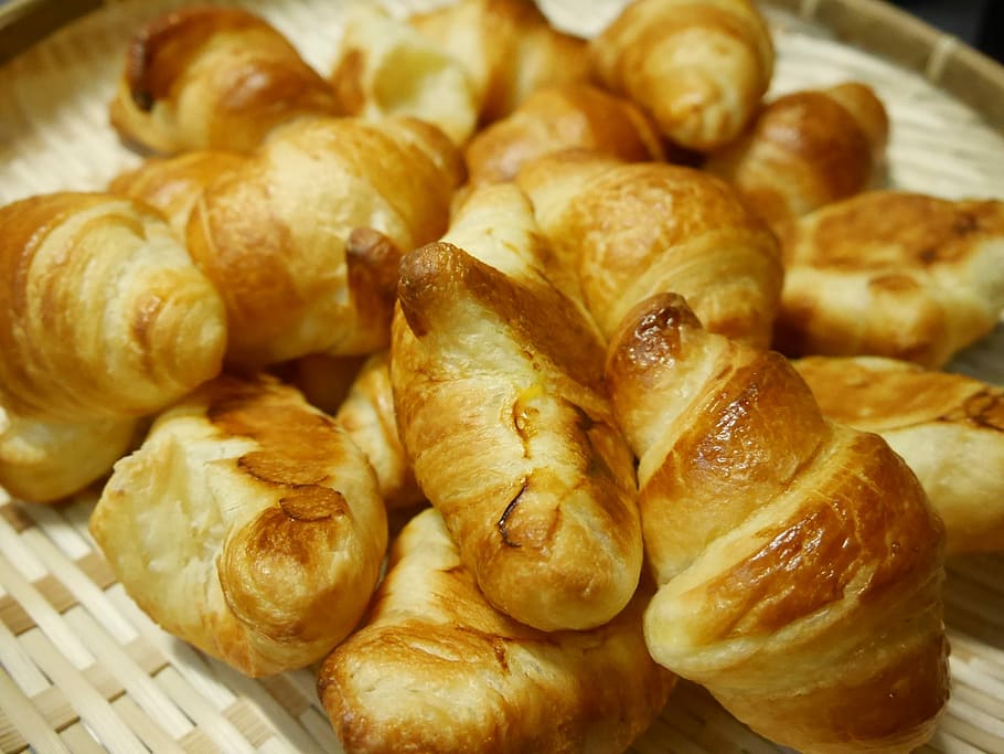 Bread, Croissant, Breakfast, food and drink, bakery, french food HD wallpaper