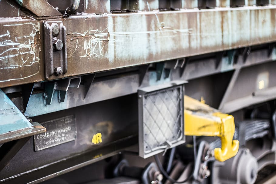 train, cargo, railroad, railway, yellow, no people, industry HD wallpaper