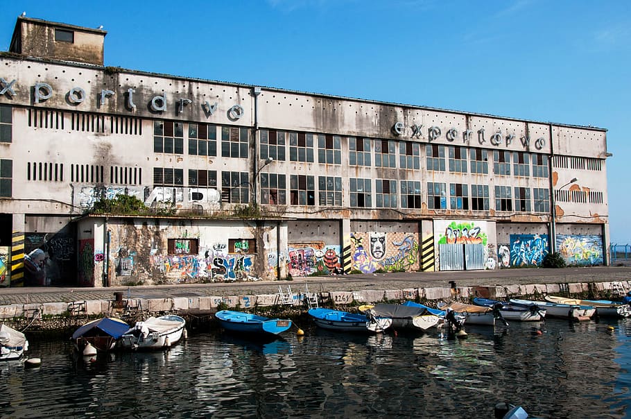 porto, trade, boats, summer, croatia, istria, august, architecture, HD wallpaper