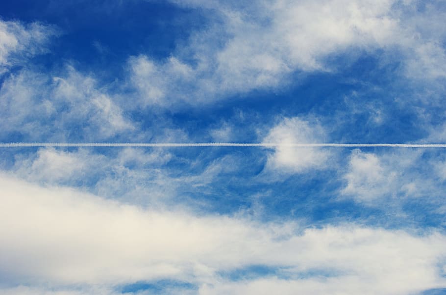 white cloudy sunny blue sky, clouds, sky background, blue sky clouds HD wallpaper