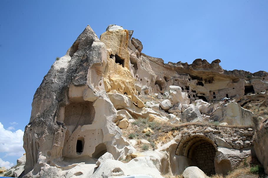cappadocia, turkey, landscape, sky, rock, rock - object, solid HD wallpaper