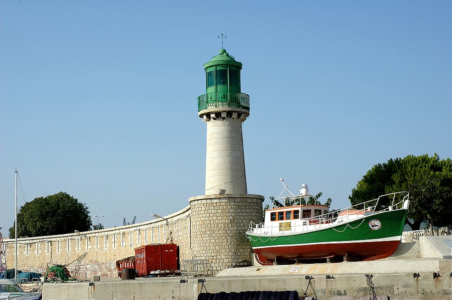 port, lighthouse, maritime, navigation, architecture, built structure HD wallpaper