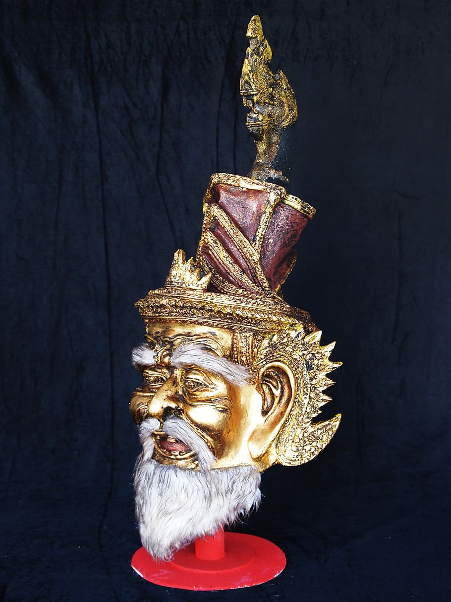 naga, mask, thai, art and craft, representation, indoors, sculpture HD wallpaper