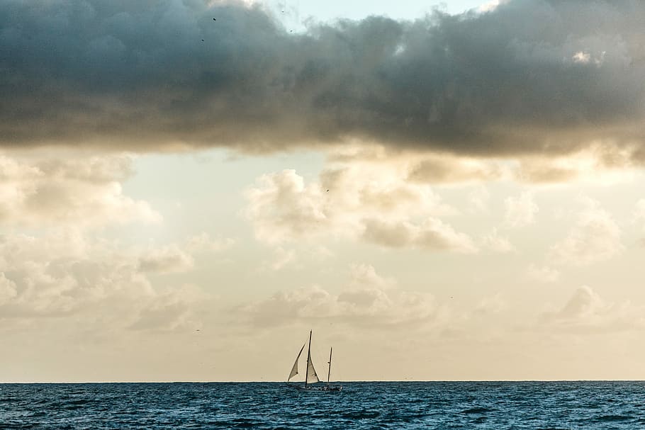 sailing boat on body of water, sailboat on body of water, ocean HD wallpaper