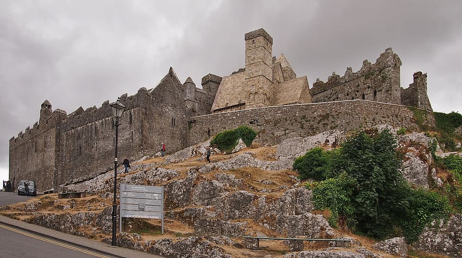 rock of cashel, castle, ireland, famous place, travel, sky, HD wallpaper