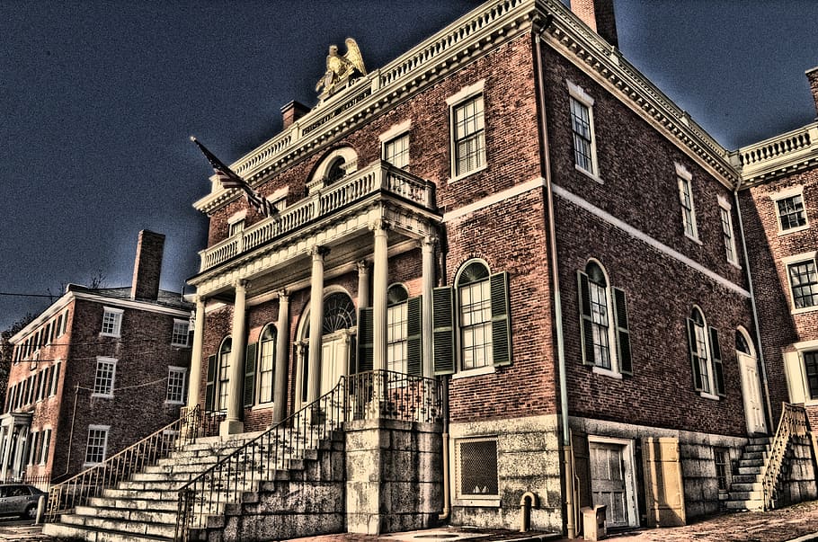salem, brickwork, building, history, creepy, haunted, architecture HD wallpaper