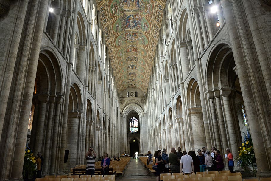 church, cathedral, inside, architecture, construction, old HD wallpaper