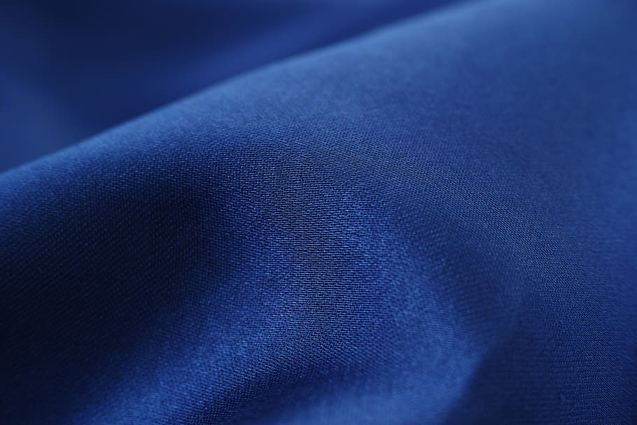 blue textile, fabric, macro, detail, nobody, horizontal, design, HD wallpaper