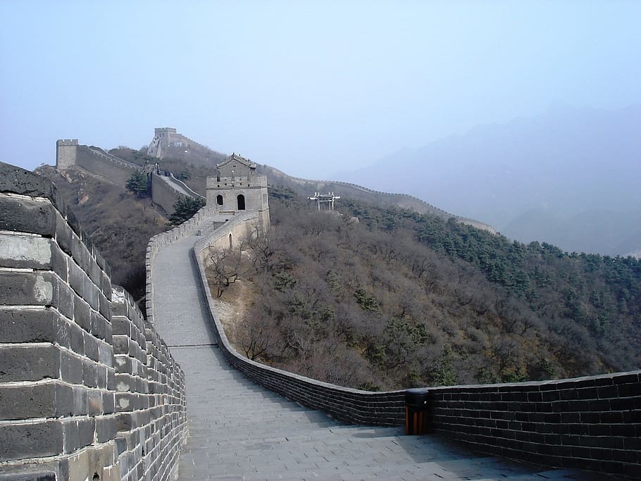 Great Wall Of China, Mountain, landscapes, architecture, no people, HD wallpaper