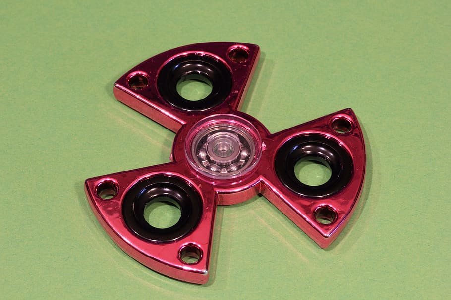 fidget, spinner, fidget spinner, toy, trend, green color, indoors HD wallpaper