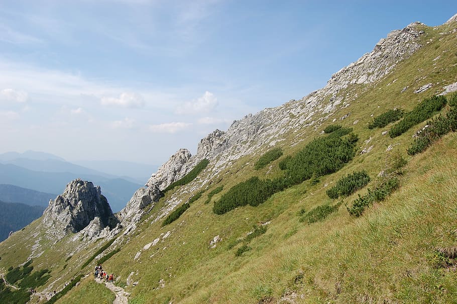 Mountain, Landscape, View, mountains, blue, top, tatra, poland HD wallpaper