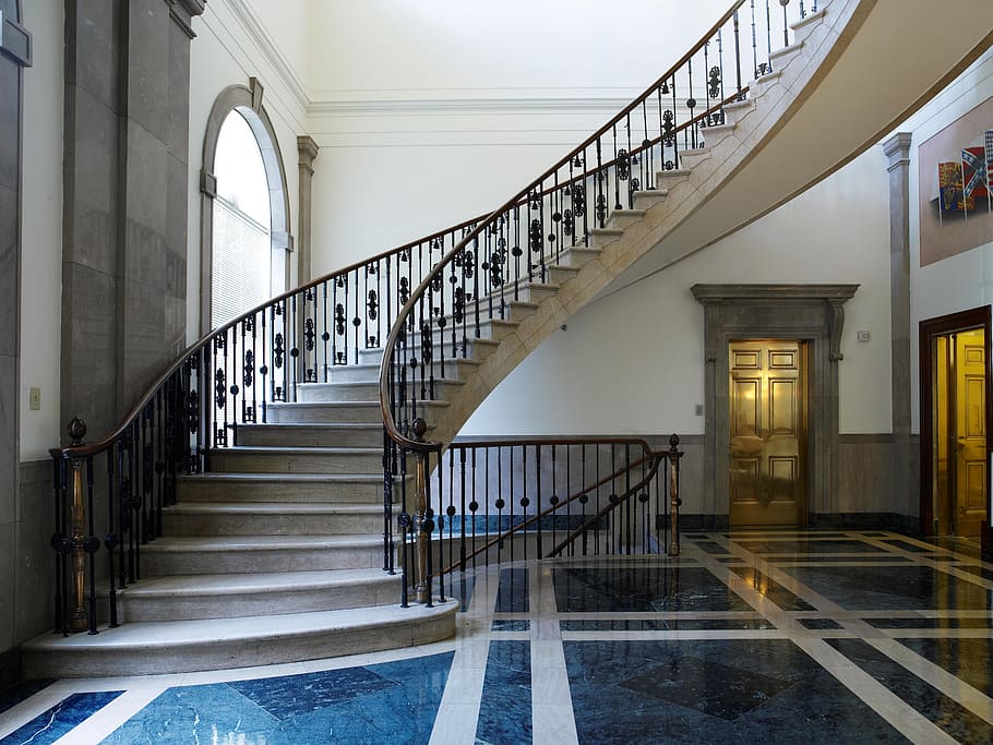brown and white stairs, Emergence, Staircase, gradually, architecture HD wallpaper