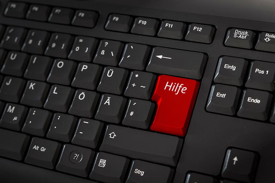 help, keyboard, red, keys, computer keyboard, computer equipment HD wallpaper