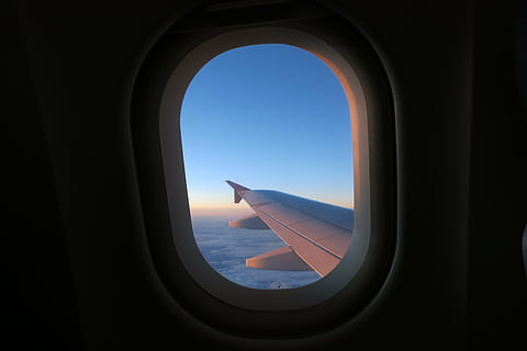 HD wallpaper: airliner window, airplane, aircraft, transportation ...
