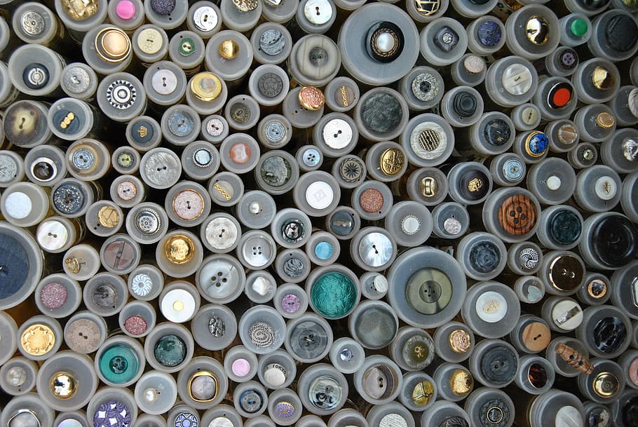buttons, market, ghent, glossy, plastic, sowing, symbol, large group of objects HD wallpaper