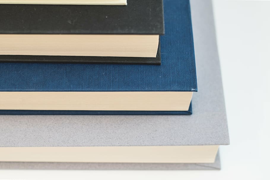 photo of stock of books, read, learn, literature, stack, education HD wallpaper
