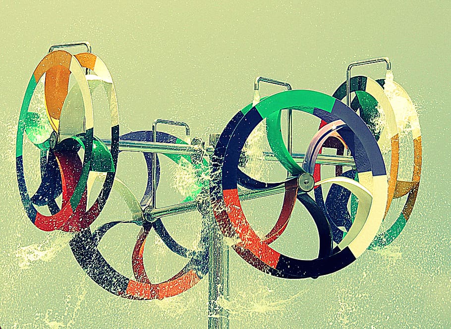 wheels, water, park, spray, toy, arts, no people, wall - building feature HD wallpaper