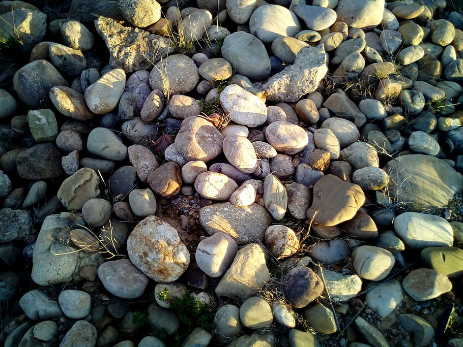 stones, pebbles, texture, background, soil, boulder, stepping on HD wallpaper