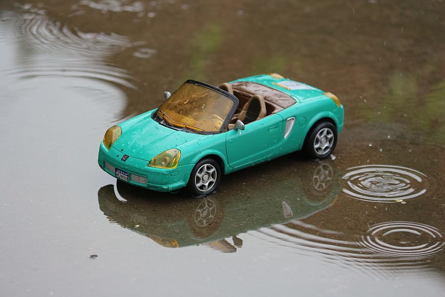 toy, rain, car, mode of transportation, motor vehicle, water HD wallpaper
