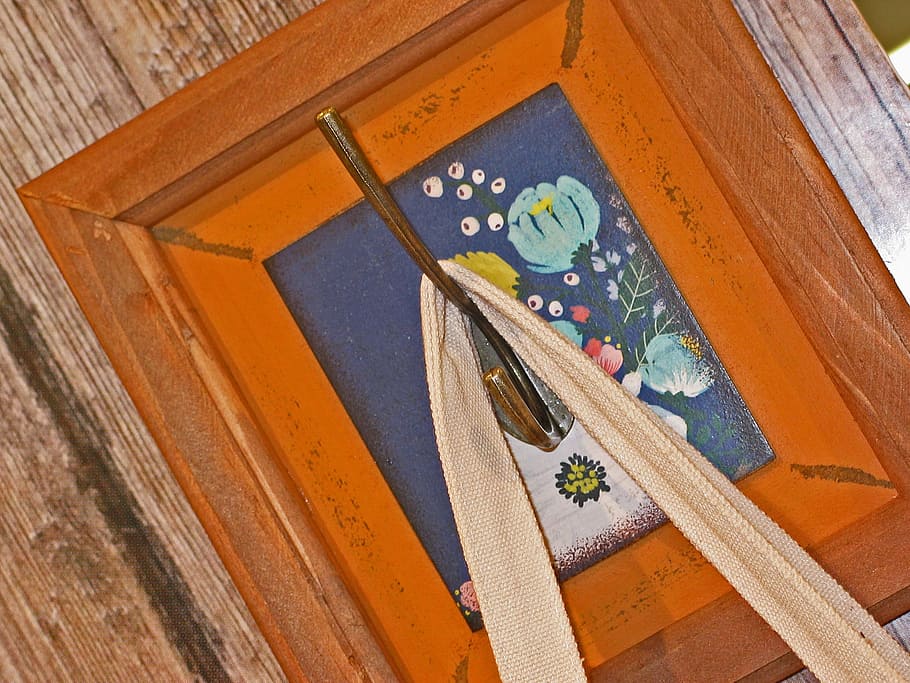 coat hooks, wardrobe, frame, picture frame, vintage, outline HD wallpaper