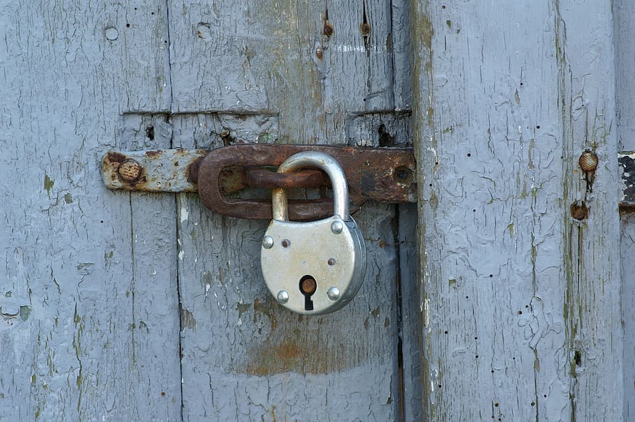 building, door, padlocks, entrance, protection, security, safety HD wallpaper
