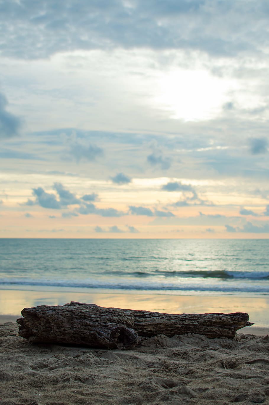 body of water, beach, thai, timber, sea, horizon over water HD wallpaper