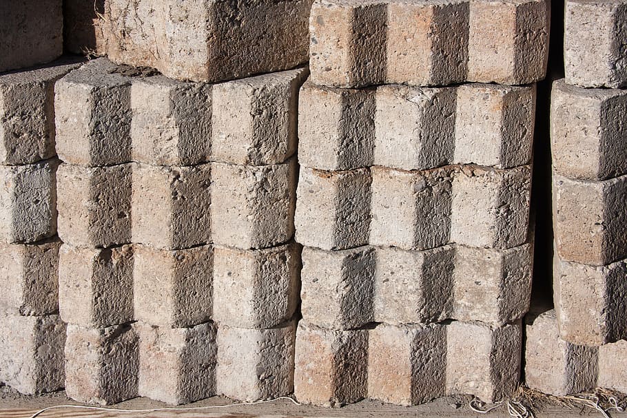 paving stones, concrete, flooring, pattern, structure, texture HD wallpaper