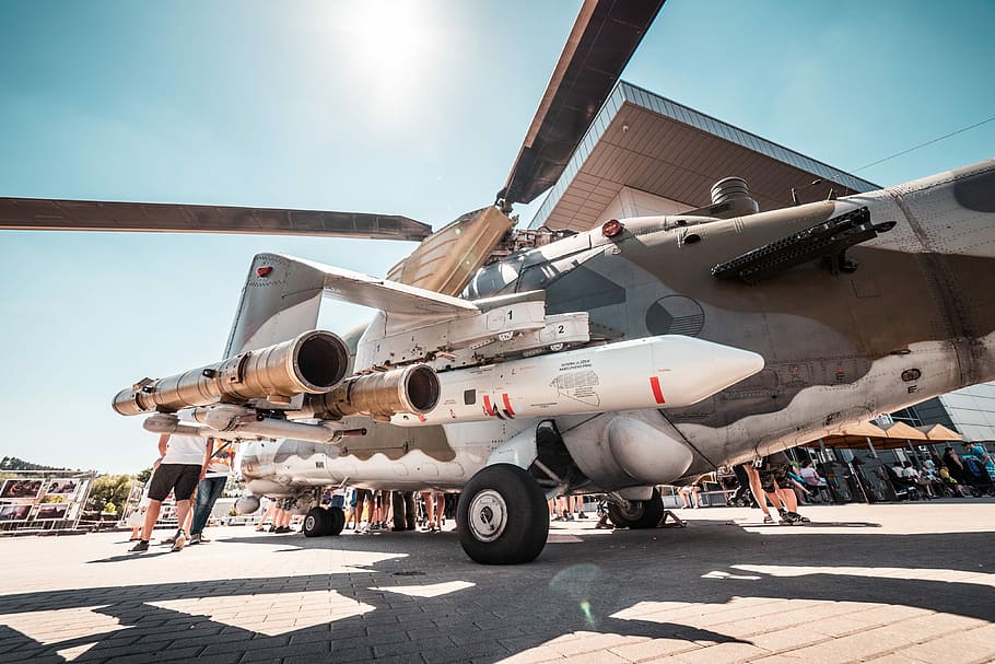 Czech Army Helicopter at Air Show, emergency, flight, flying HD wallpaper