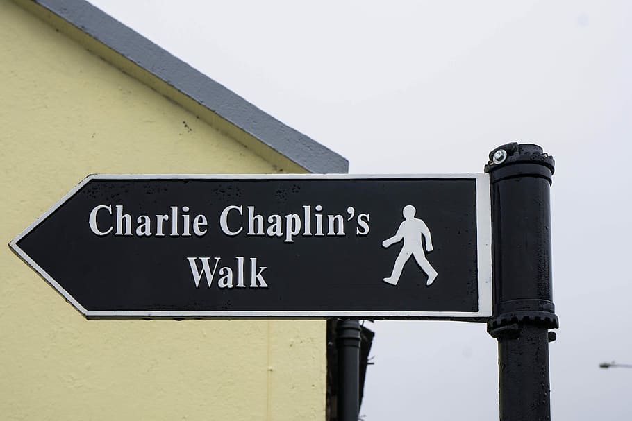 charlie chaplin, actor, hat, cinema, places of interest, ireland HD wallpaper