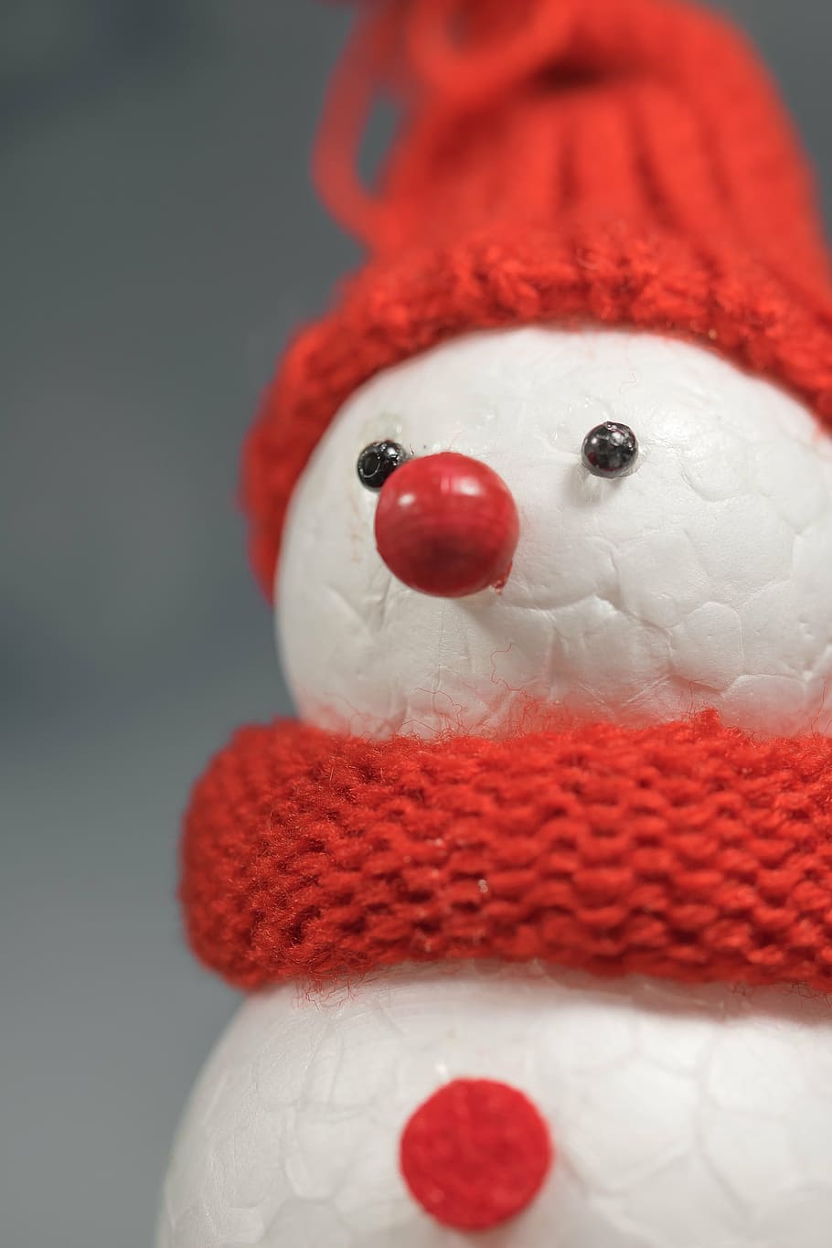 snow man, winter, cap, cold, mood, postcard, greeting card HD wallpaper